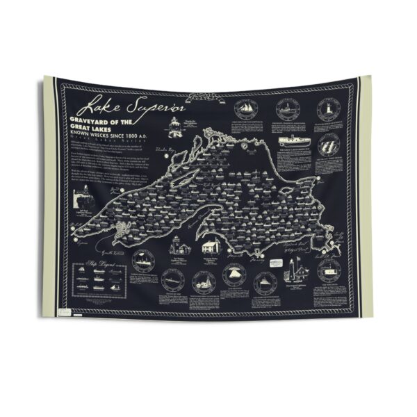 Lake Superior Shipwrecks Tapestry
