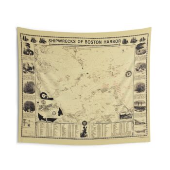 Boston Harbor Shipwrecks Tapestry