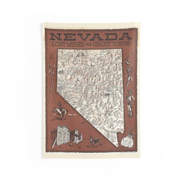 Nevada Lost Mines & Ghost Towns Tapestry