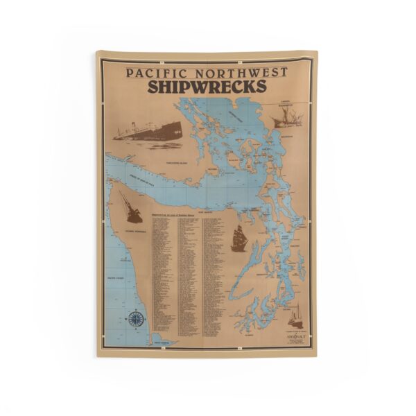 Pacific Northwest Shipwrecks Tapestry