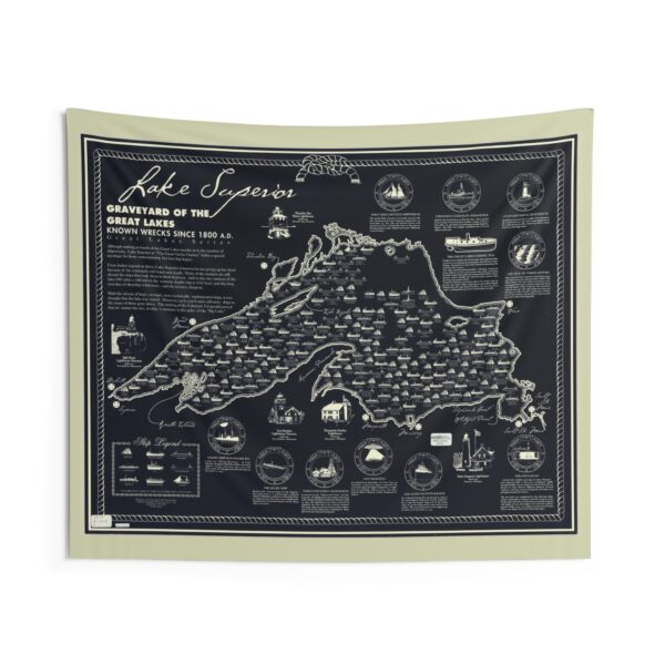 Lake Superior Shipwrecks Tapestry